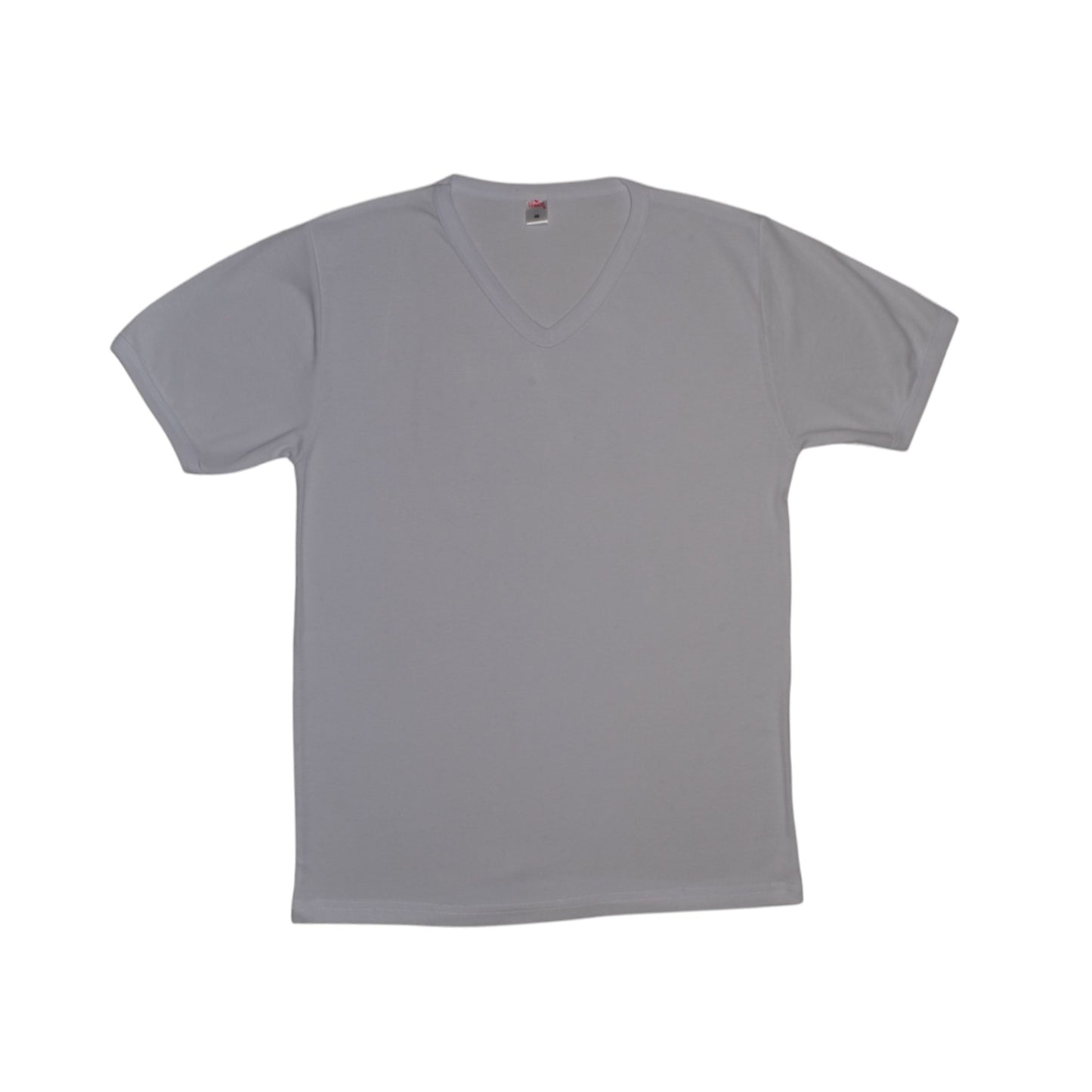 Camiseta Cuello en V Media Manga Hombre