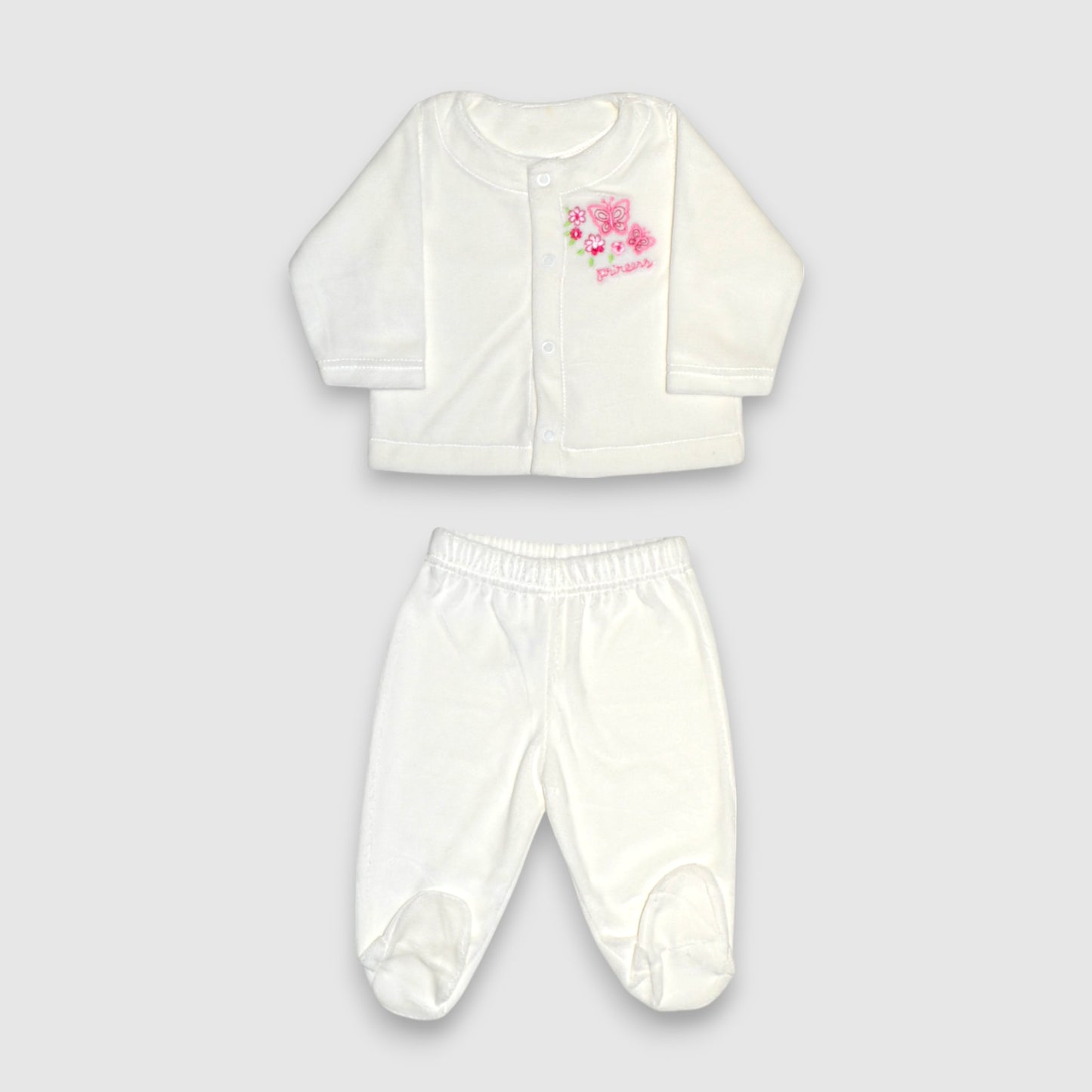 Conjunto Plush Bebé Princess Blanco