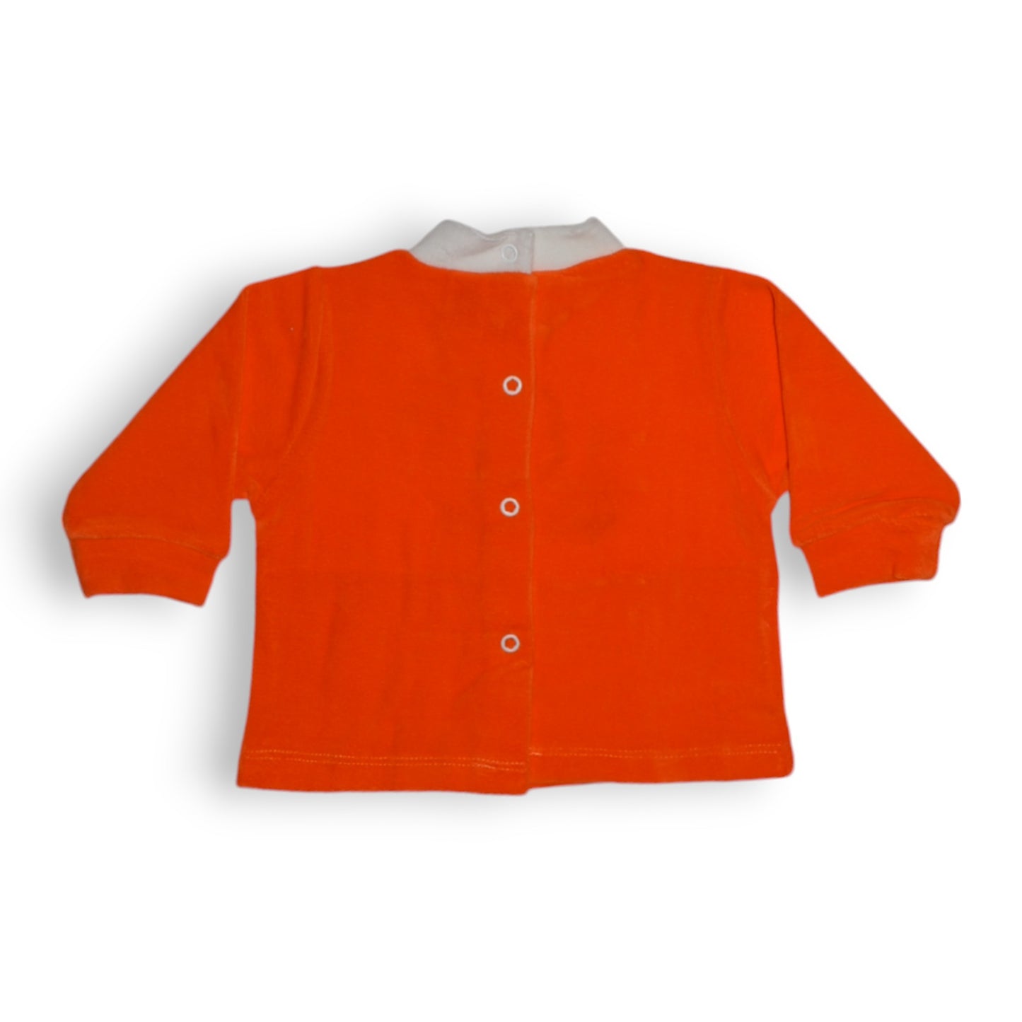 Conjunto Plush Bordado Elefante Naranja