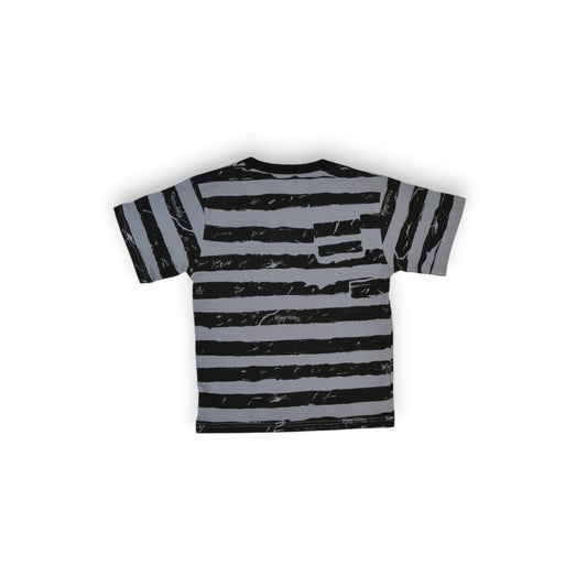 Polera Negro con Gris para Niño