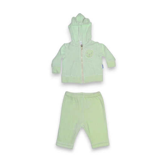 Conjunto Plush Bebé Oso Verde Agua